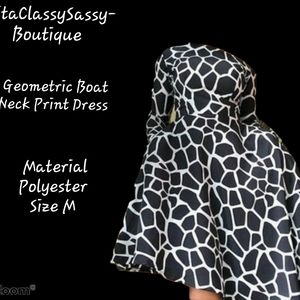 Black and White Dress with pockets